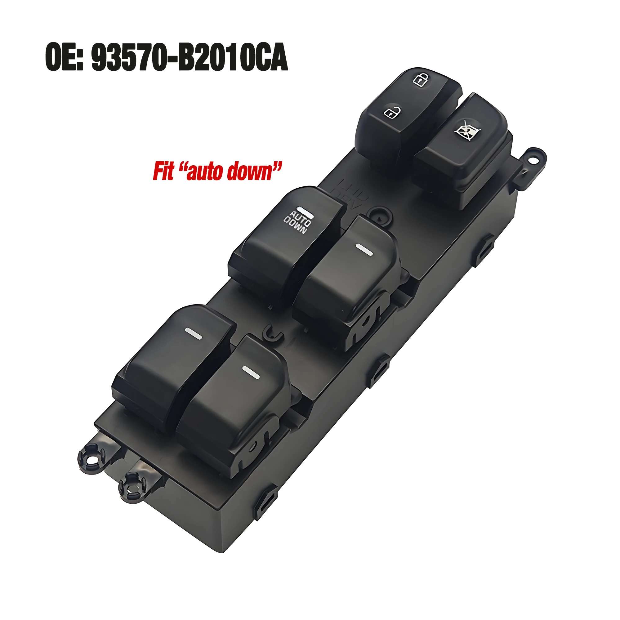 93570-B2010CA 93570B2010CA para Kia Soul 2014-2019, botón de Control de elevador de interruptor de ventana principal de energía eléctrica "autodown"
