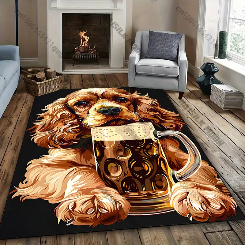 

Dog-Themed Decorative Carpet Design living room bedroom sofa decor carpet, Luxury gift mat