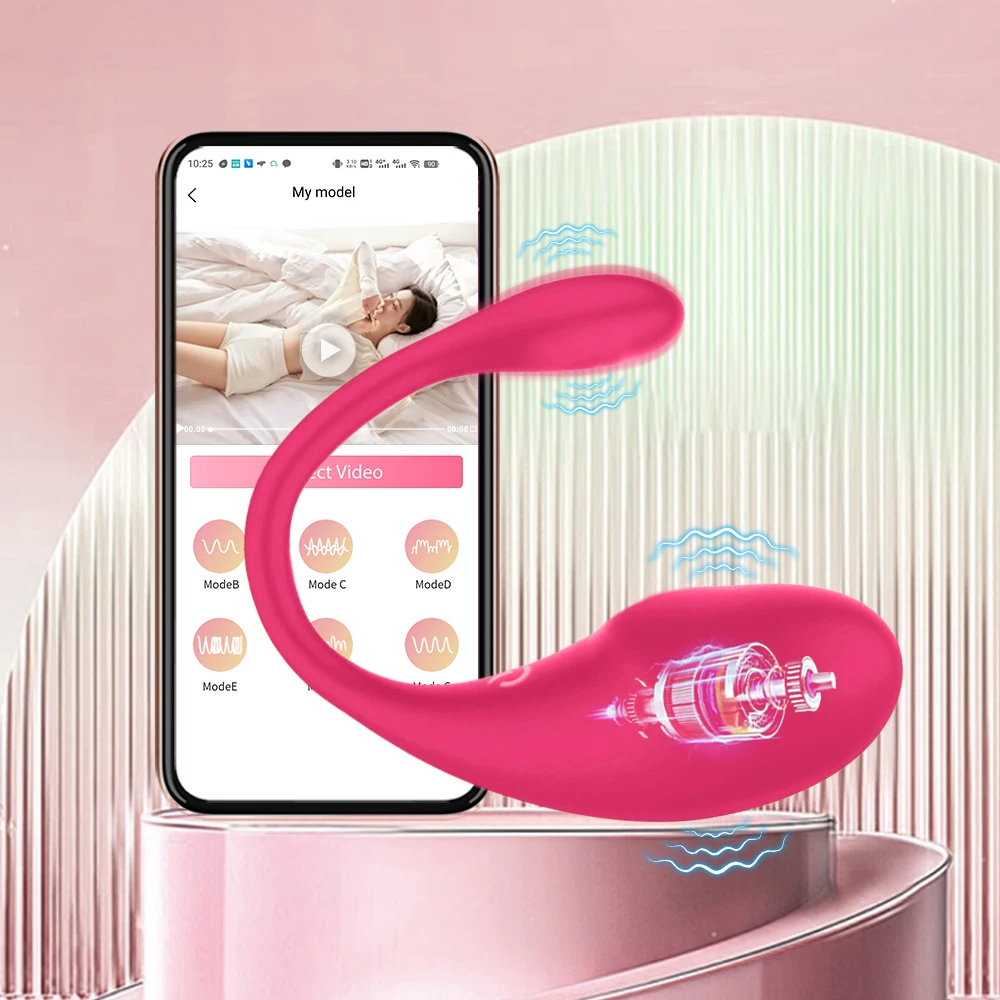 Vibrador inalámbrico con Bluetooth para mujer, consolador con aplicación de Control remoto, huevo vibrador, clítoris, bragas femeninas, Juguetes sexuales para adultos