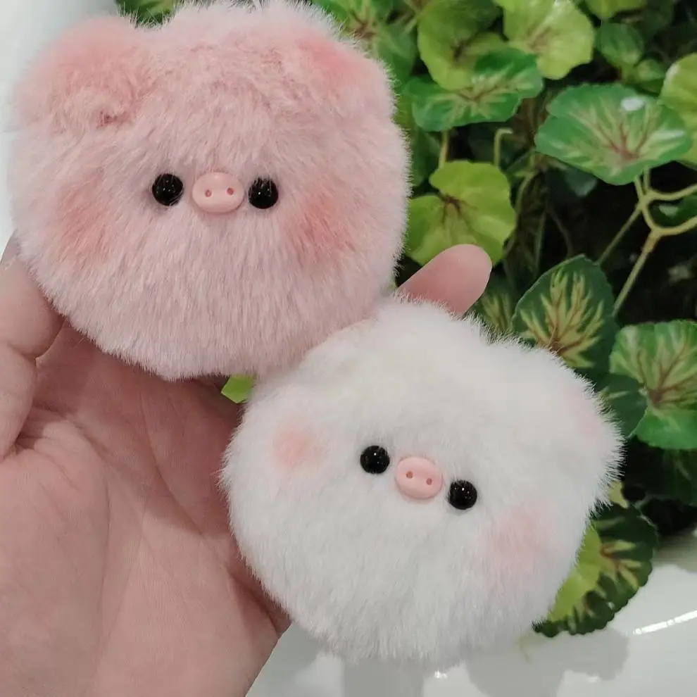 Hot Cartoon Cute Little Pig Plush Keychain Pendant Toys Soft Stuffed Animals Plush Pendant Kids Backpack Hanging Doll Gifts