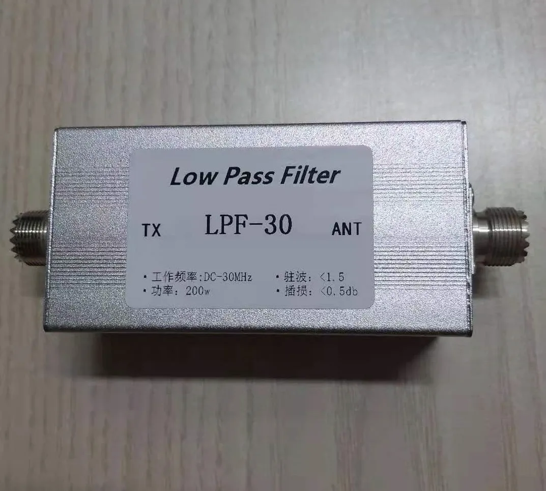 Short Wave Low-pass Filter LPF-30 DC-30MHz Low-pass Filter M Base LPF 200w