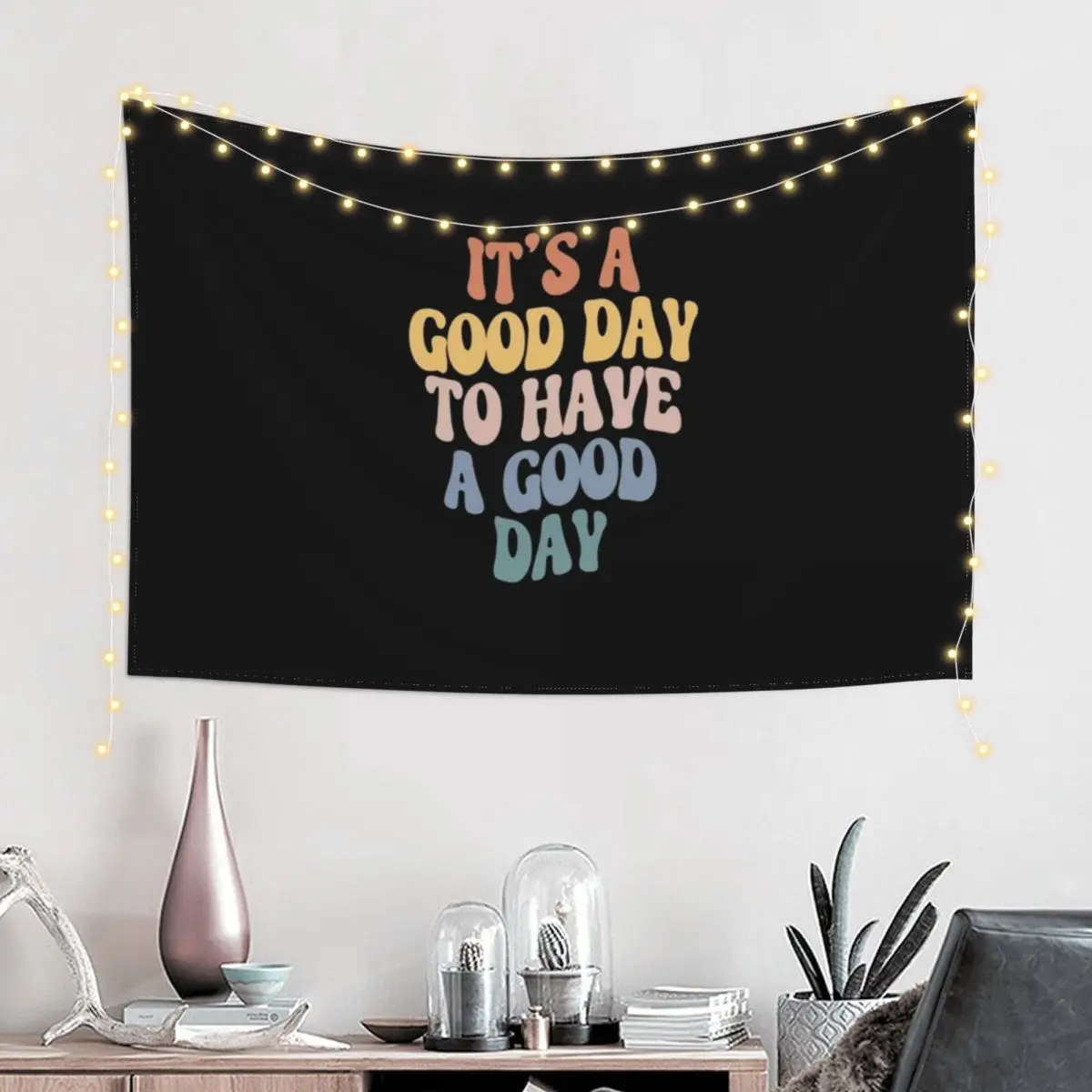 It's a Good Day to Have a Good Day Tapestry Room Decorations Aesthetics Home Supplies Decoration For Bedroom Tapestry