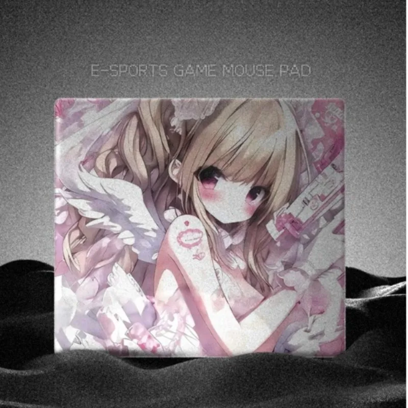 

ATOM Tempered Glass Mouse Pad Anime Esport Game Mouse Pads Upgrade Smoother Surface Desk Pad PC FPS Gaming Mats Gift 450x400mm