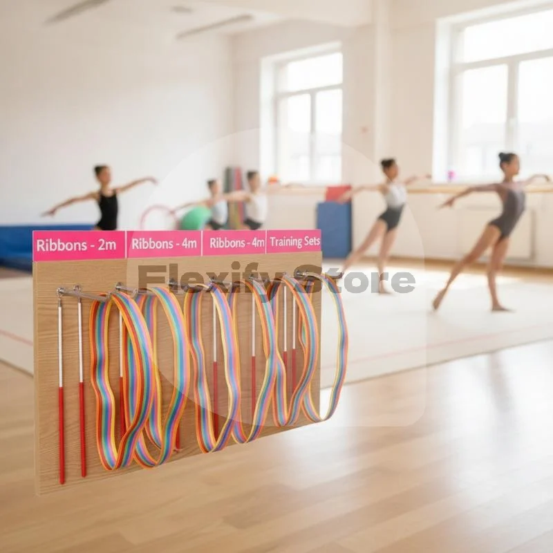 Kids Outdoor Balance Beam - Renkli Sanatsal Jimnastik Kurdelesi ve Pürüzsüz
