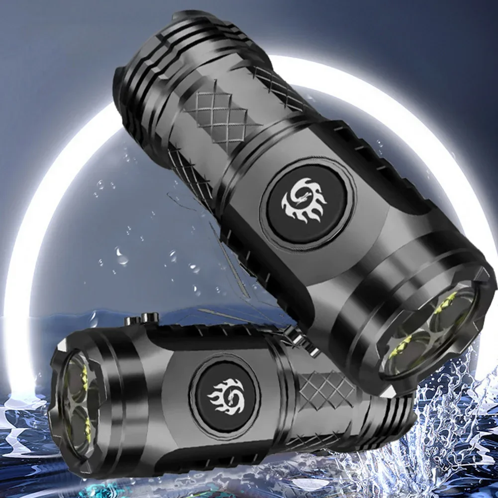 Long Range Throw Torch Waterproof High Power LED Flashlight Torch 20W LED Tactical Flashlights 18350 Battery for Camping Fishing