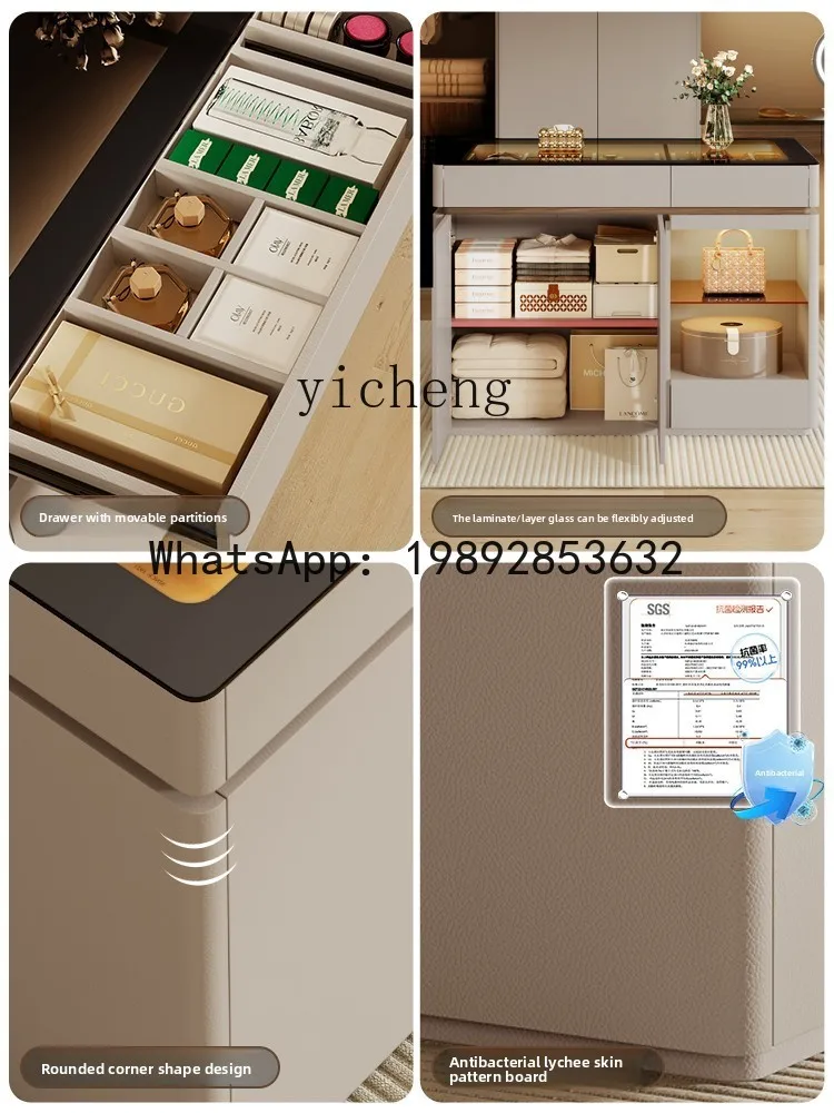 cloakroom, island cabinet, jewelry display cabinet, household bedroom, light luxury storage cabinet, chest cabinet integrated