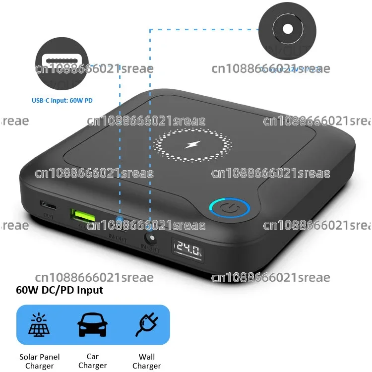 بطارية محمولة 24000mah لأجهزة الكمبيوتر المحمول Powerbank PC USB C شحن سريع 19 فولت 60 واط 65 واط USB-C 30000 مللي أمبير شاحن لاسلكي PD بنوك الطاقة