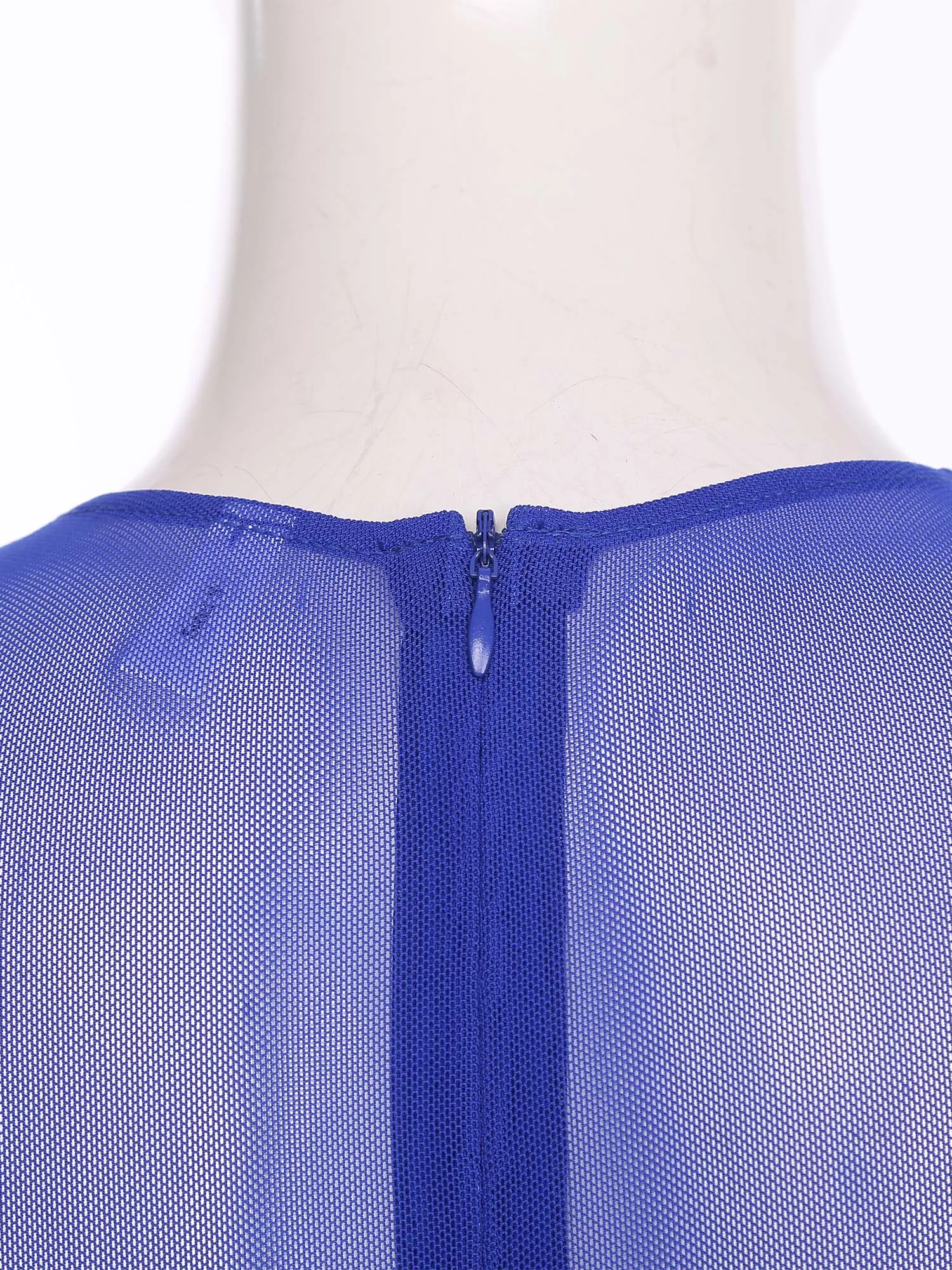 

Women Sheer Leotards Rhinestones Skeleton Jumpsuit Rave Party Clubwear See-Through Mesh Long Sleeve Zipper Bell-Bottom Bodysuit