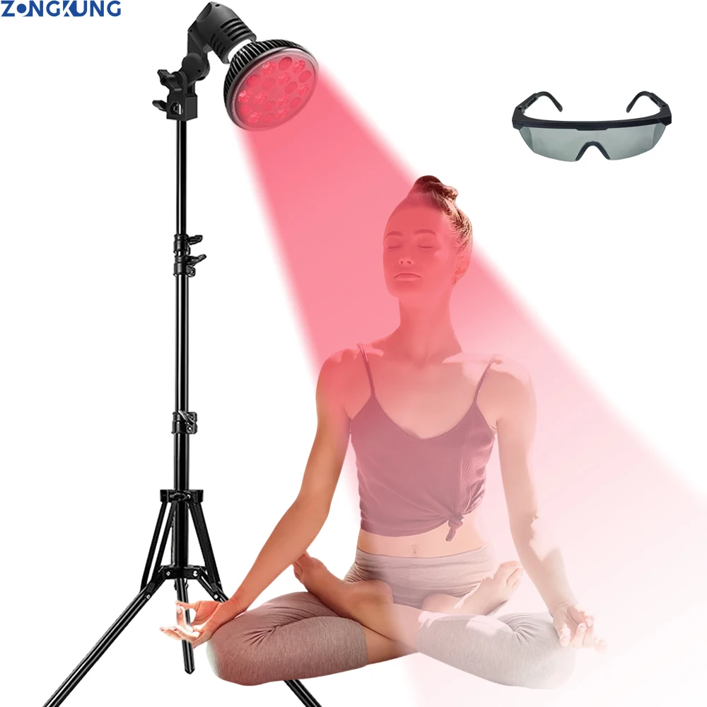 54W 660nm&850nm LED 赤色および赤外線光療法ランプ 顔、体、スキンケア、痛み緩和装置用