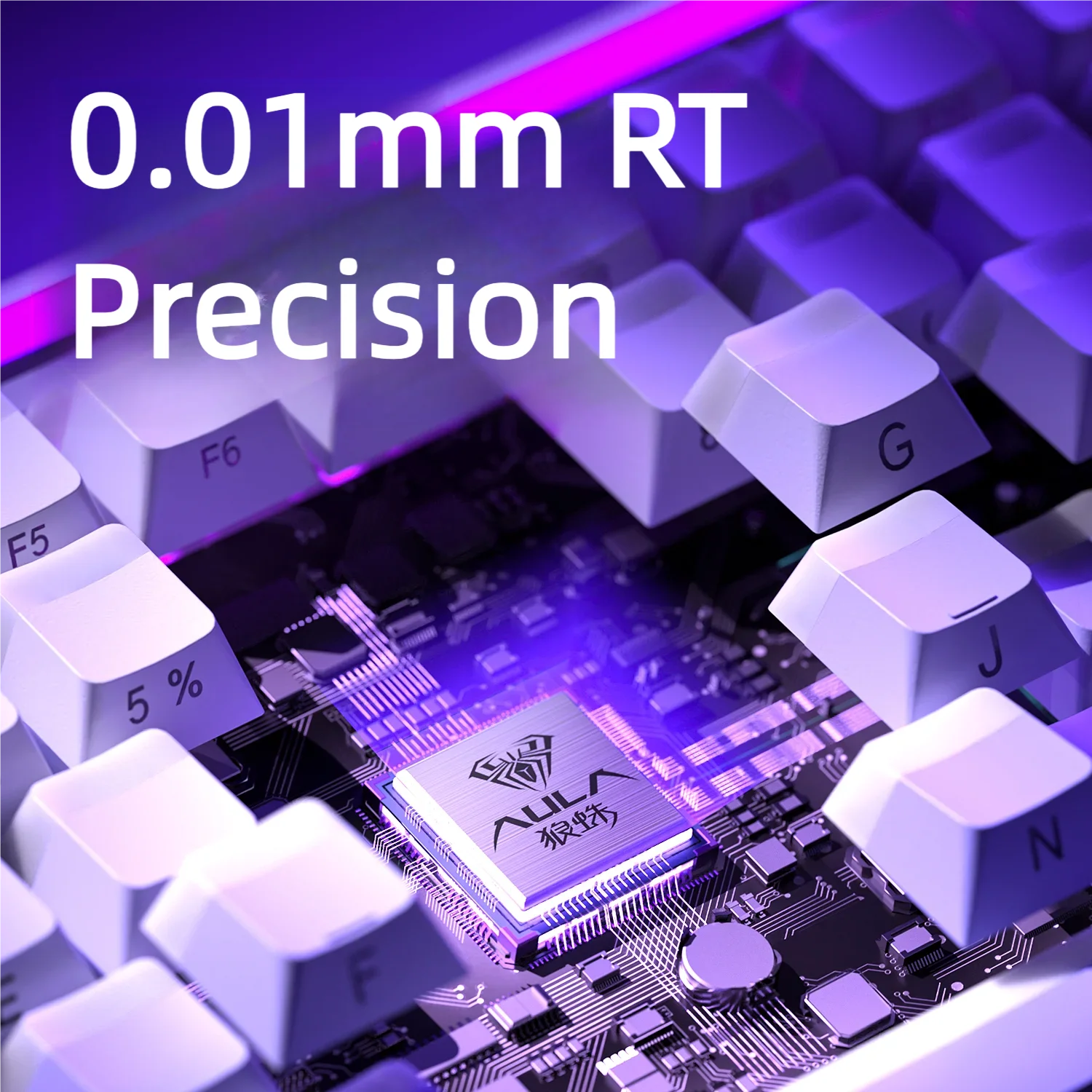 AULA HERO84 8K Магнитная клавиатура 0,01 мм с быстрым триггером, полные клавиши, горячая замена, RGB-подсветка для игр, киберспорта