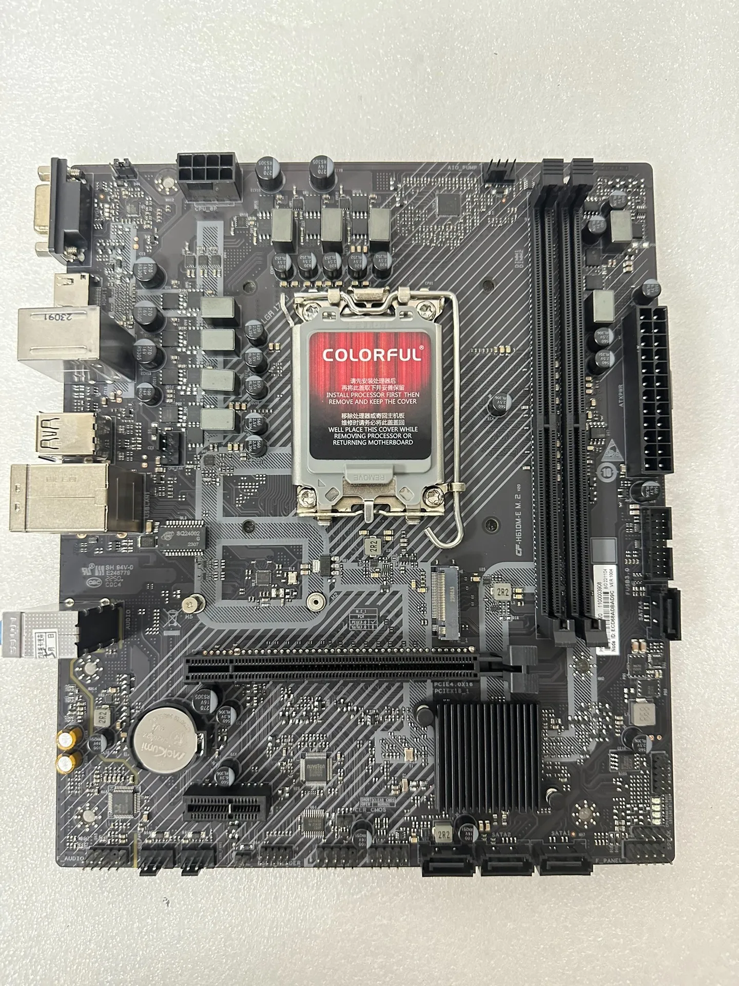 Известный бренд - материнская плата h610m-e m.2 v20 h610m