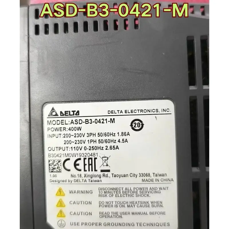

Second-hand ASD-B3-0421-M servo drive function test is normal The latest quotation in November 2025