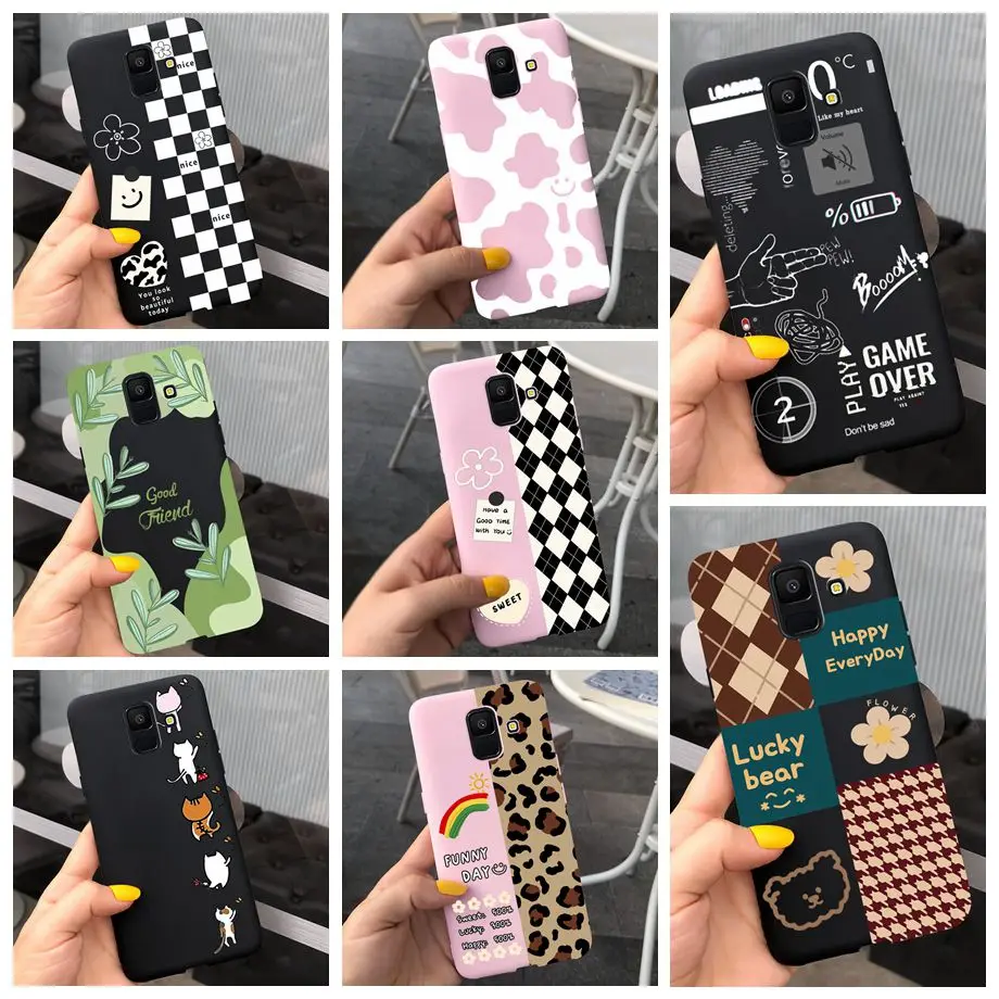 Case For Samsung A6+ 2018 Cover A6 2018 A600F Soft Silicone TPU Phone Case For Samsung Galaxy A6 Plus 2018 A605 A605F Case Capas