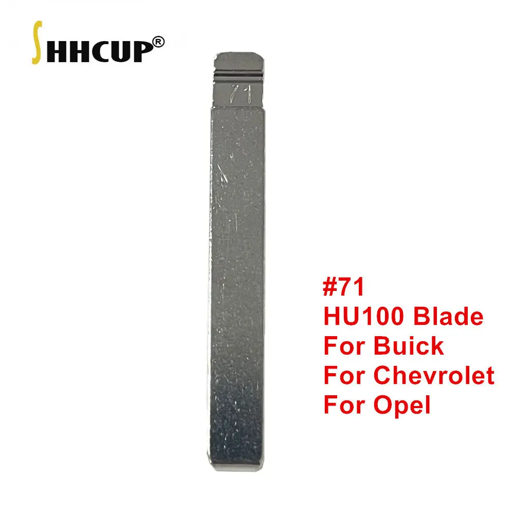 10pcs Flip KD Remote Key Blade HU100 #71 for Buick Excelle GT Chevrolet CRUZE Cadillac for Opel Replacement Car Key Blade