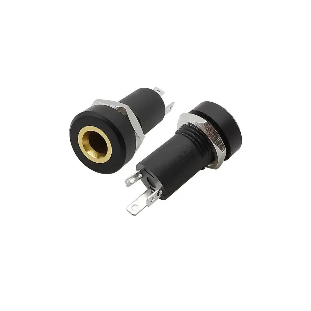 3/4 Pin 3.5mm Audio Jack Socket 3/4 Pole Stereo Audio Socket Connector With Nut Gold Plated Headphone Female Socket Connector