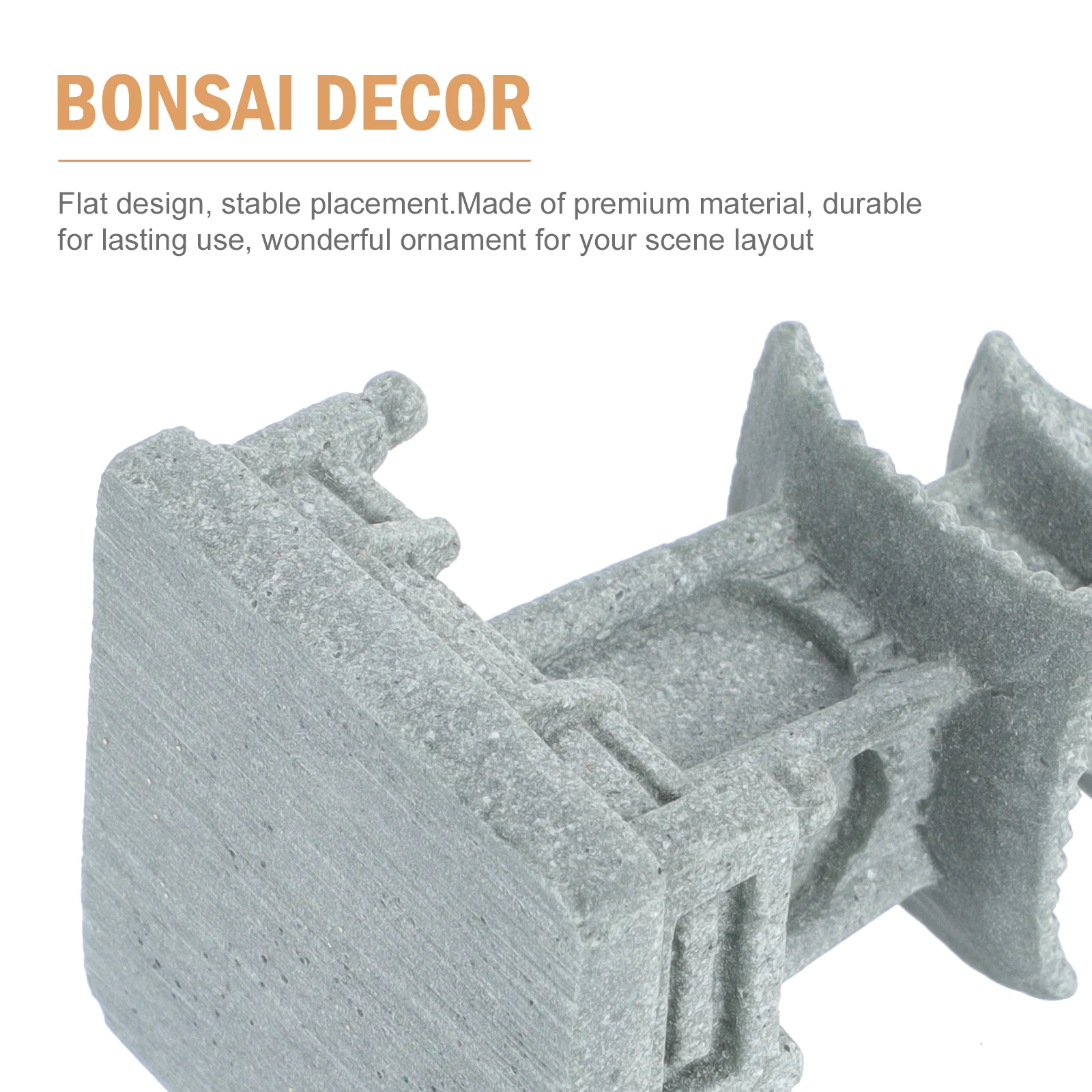 

3 Pcs Simulation Landscape Pagoda Decor Small Six Angle Five Layer Statue Durable Mini nament Bonsai