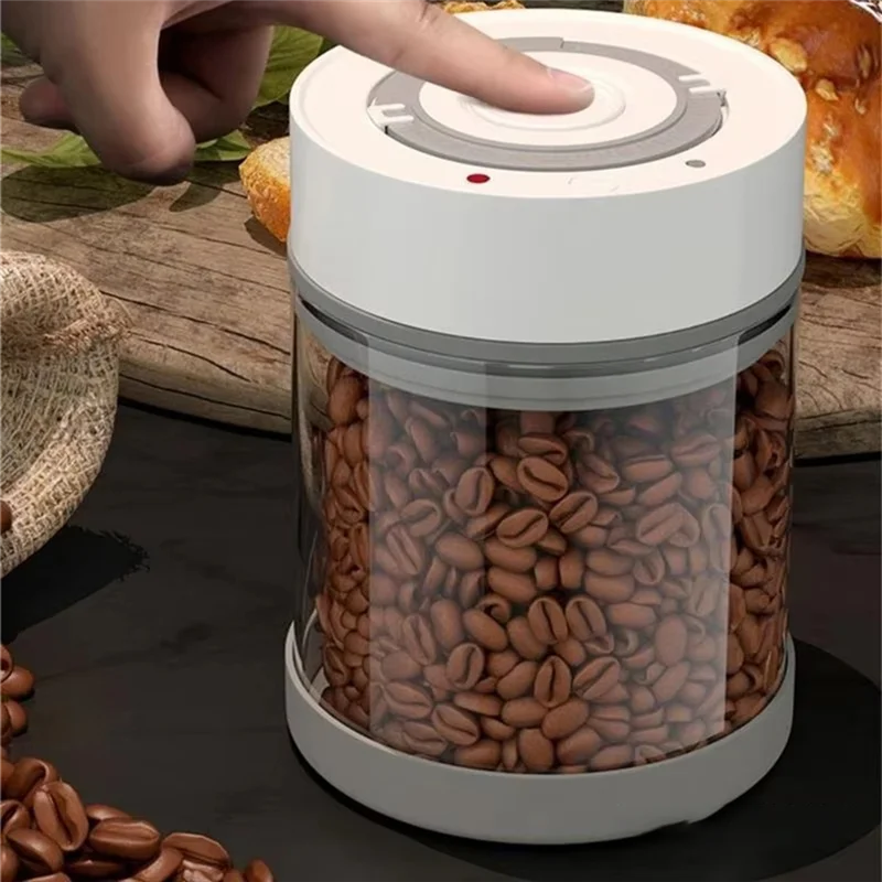 

BHTS-Smart Vacuum Glass Jar For Food Storage - Reusable, Multipurpose Container For Coffee Beans, Fruit, Large Capacity