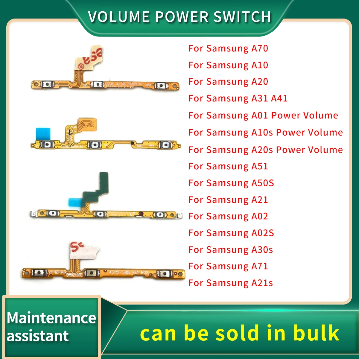 

Volume Power Switch On Off Button Key Flex For Sam A10 A20 A30 A40 A50 A70 A01 A11 A10s A20s A21s A30s A51 A21 A31 A71 A02s