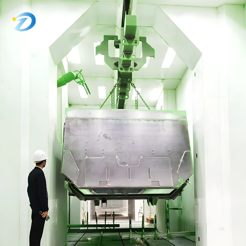 Factory Direct Sales Dump Truck Outer Surface Powder Spraying Equipment Electrostatic Powder Spraying Production Line