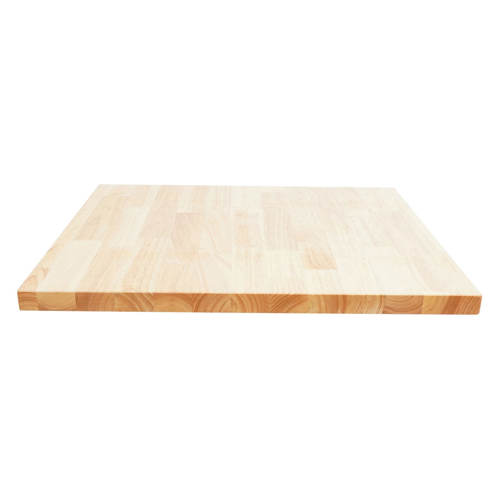 Rubber Wood Rectangular Countertop, Original Wood Color, Size Optional, Multi-functional Standard Countertop for Workbenches