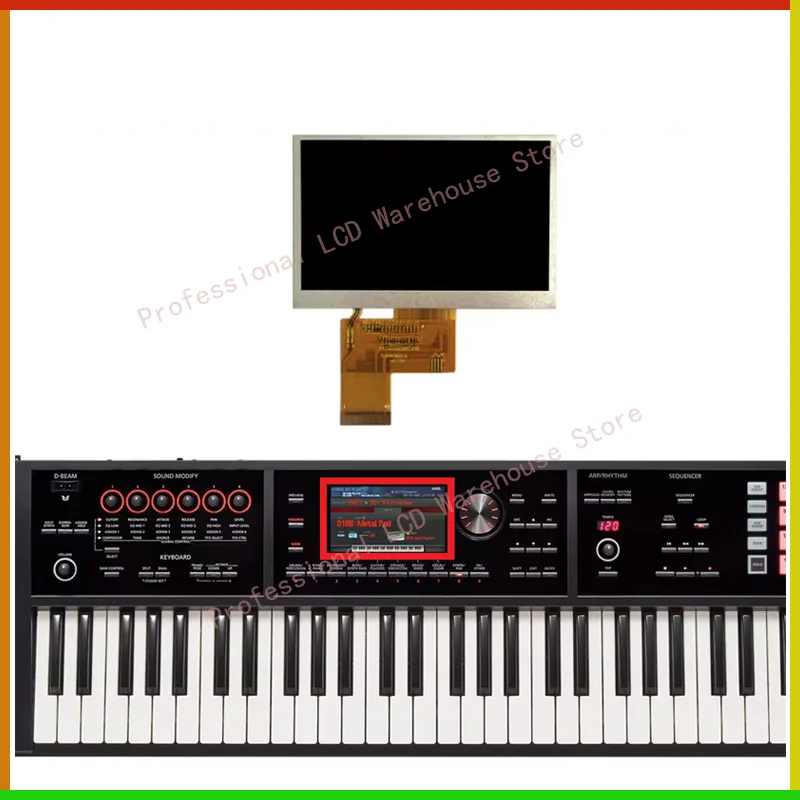 

Оригинальный 5-дюймовый ЖК-экран для Roland FA-06 FA-07 FA-08 FA06 FA07 FA08 Ремонт матричного экрана