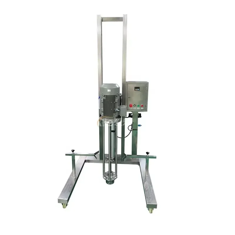 Low price automatic lifting homogenizer mixer pneumatic control homogenizing tool machine tool chemical industry paint mixing