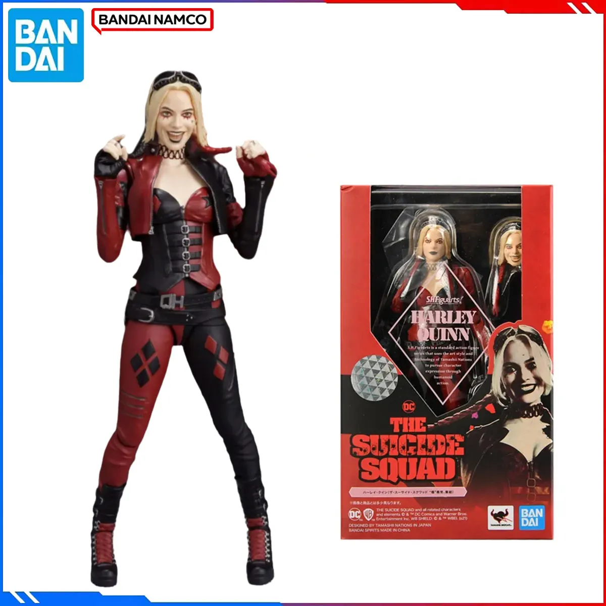

Подлинная Bandai, оригинальная фигурка отряда самогубцев, наборы моделей SHF 1/12, аниме-фигурки Harleen Quinzel, экшн-модель, игрушки, подарок для детей