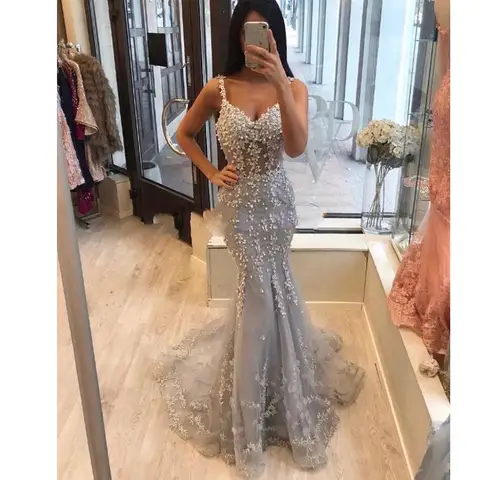African Lace Mermaid Prom Dress for Black Women BEPEITHY