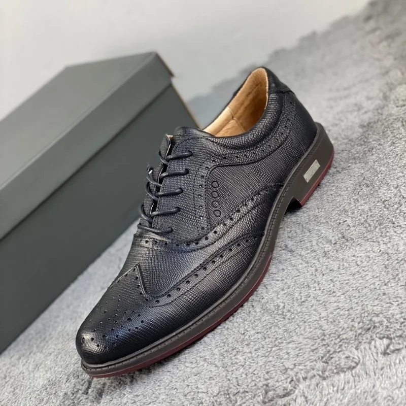 Professionele Golftraining Voor Mannen Zwart Wit Sportschoenen Mannen Echt Lederen Golfschoenen Voor Heren Anti-Gladde Golf Sneakers