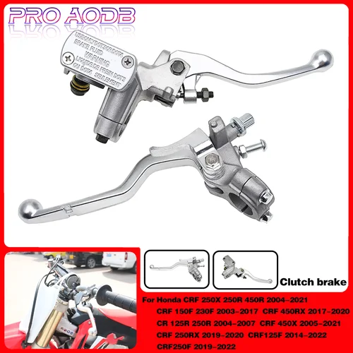 Imagen 1 del producto Para Honda CR CRF 125F 125R 230F 250X 250R 250RX 450R 450RX accesorios de motocicleta palanca de freno hidráulico y palanca de mango de embrague
