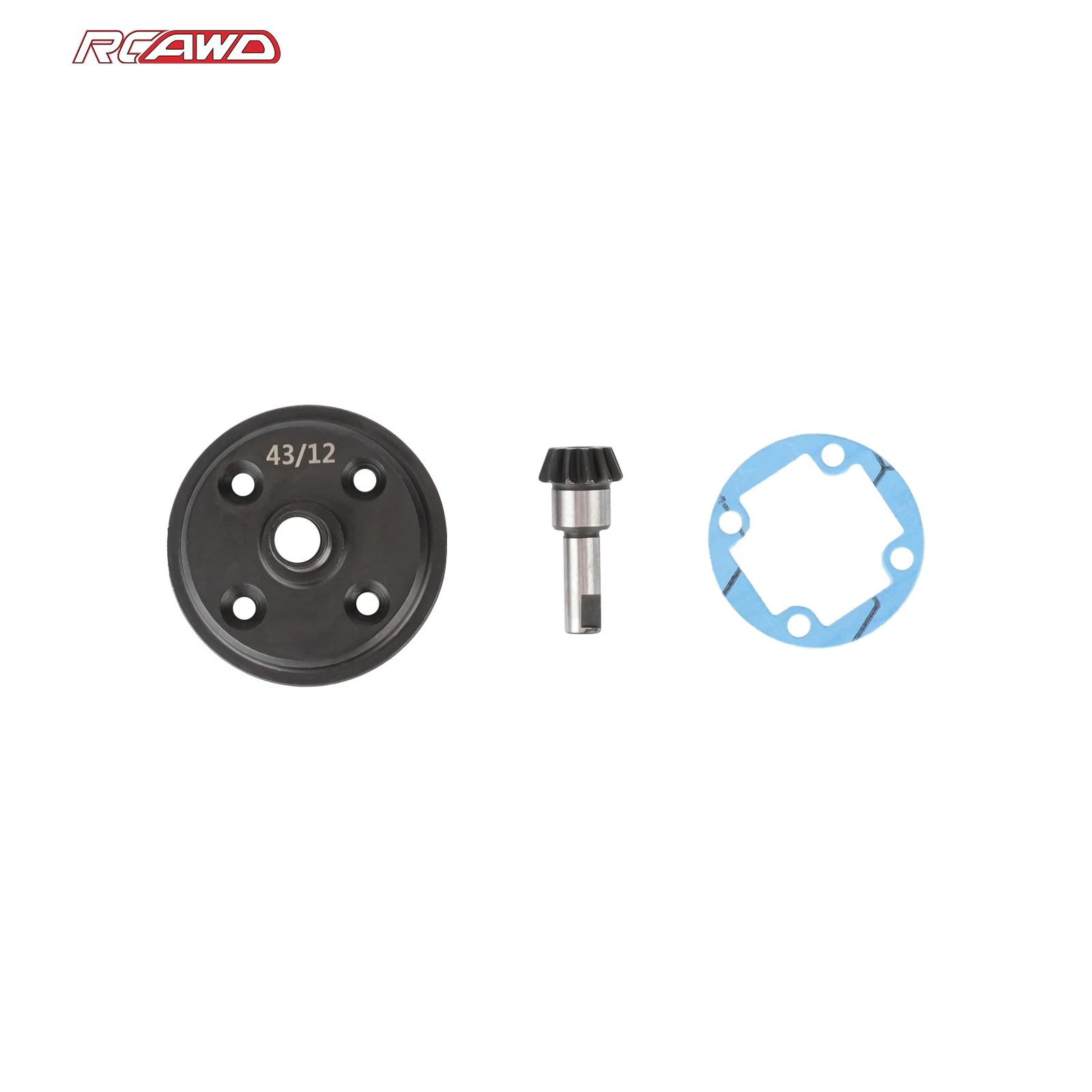 RCAWD 43T 12T Diff Spur Gear Crown Input Pinion Differential Gear for Arrma 6s EXB 1/7 1/8 FIRETEAM MOJAVE KRATON Upgrades Part