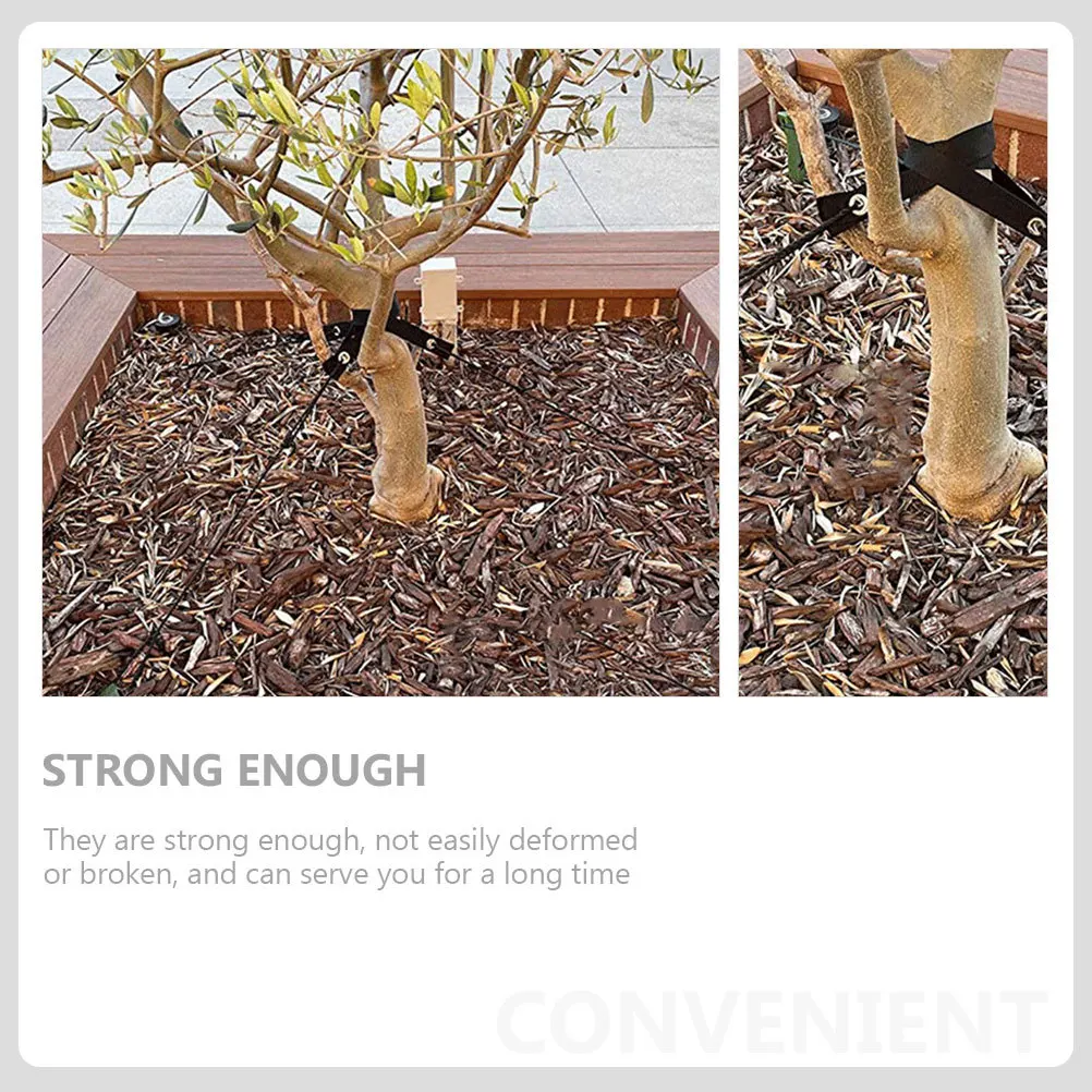 

8 шт. ремней для крепления деревьев, сверхпрочные нейлоновые опоры для молодых деревьев, ветрозащитные садовые крепления, кольца для деревьев