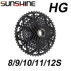 كاسيت أسود SUNSHINE 8S 9S 10S 11S 12S MTB دراجة الطريق Freewheel 11V 12V 42/46 / 50T 52T ل M5100 M6100 M7100 HG Hub أعلى 8 مبيعات الزلاجات الدوارة مقاس 46 - No2