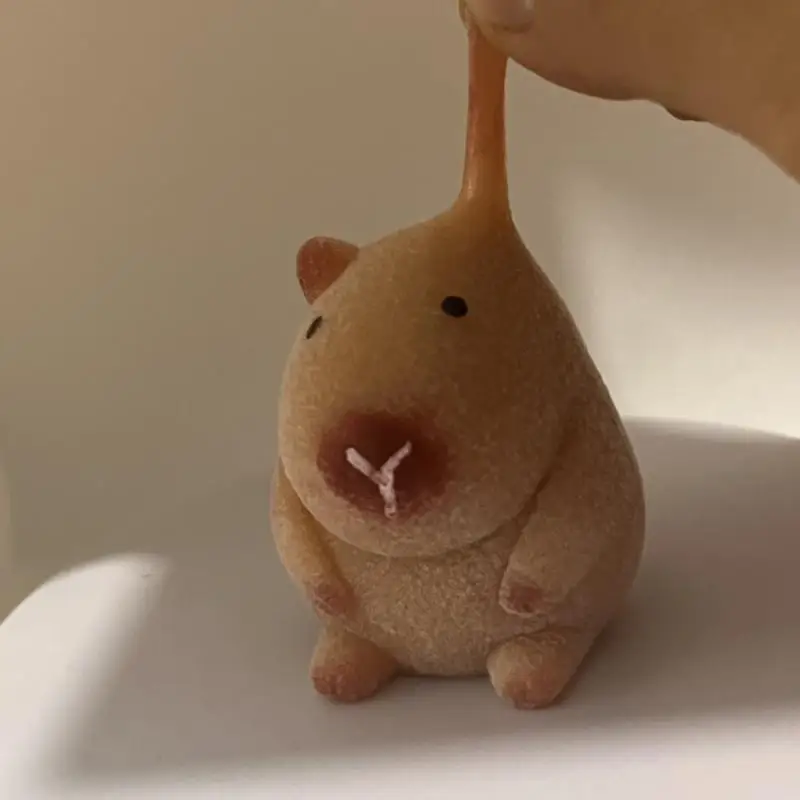 Capybara Squeeze Toy Anti Stress Capybara Toy Cartoon Animal Fidget Toys for Stress Relief Cute Slow Rebound Toys for Kids and