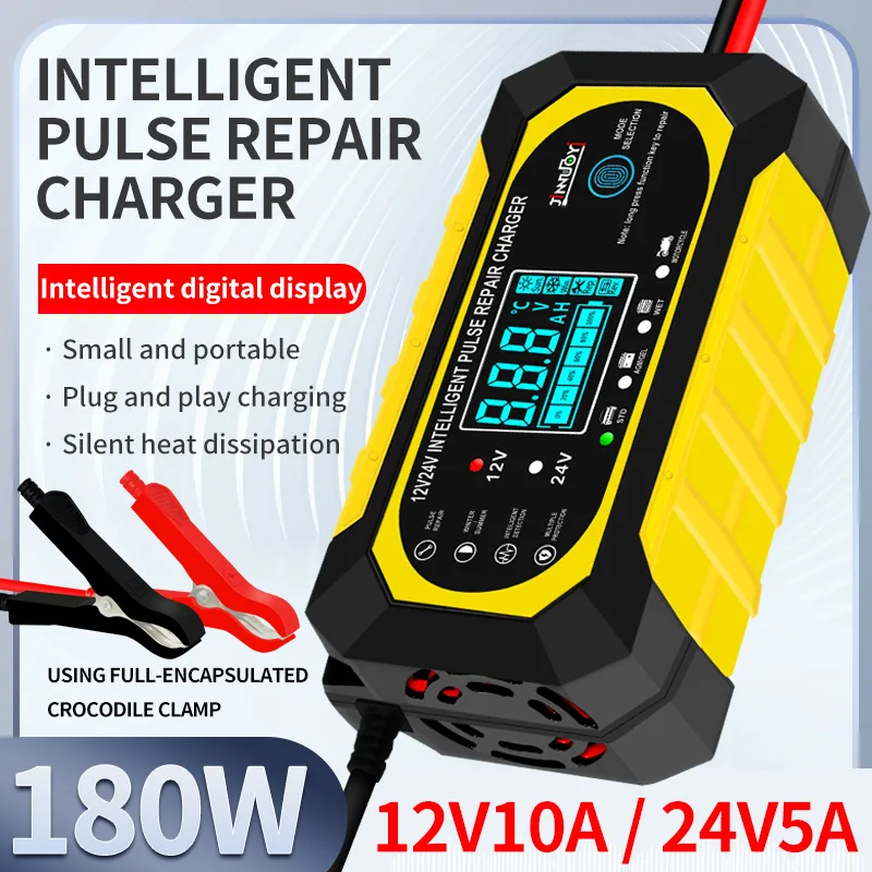 Manufacturer 24V5A battery charger, universal battery pulse repair charger for cars and motorcycles