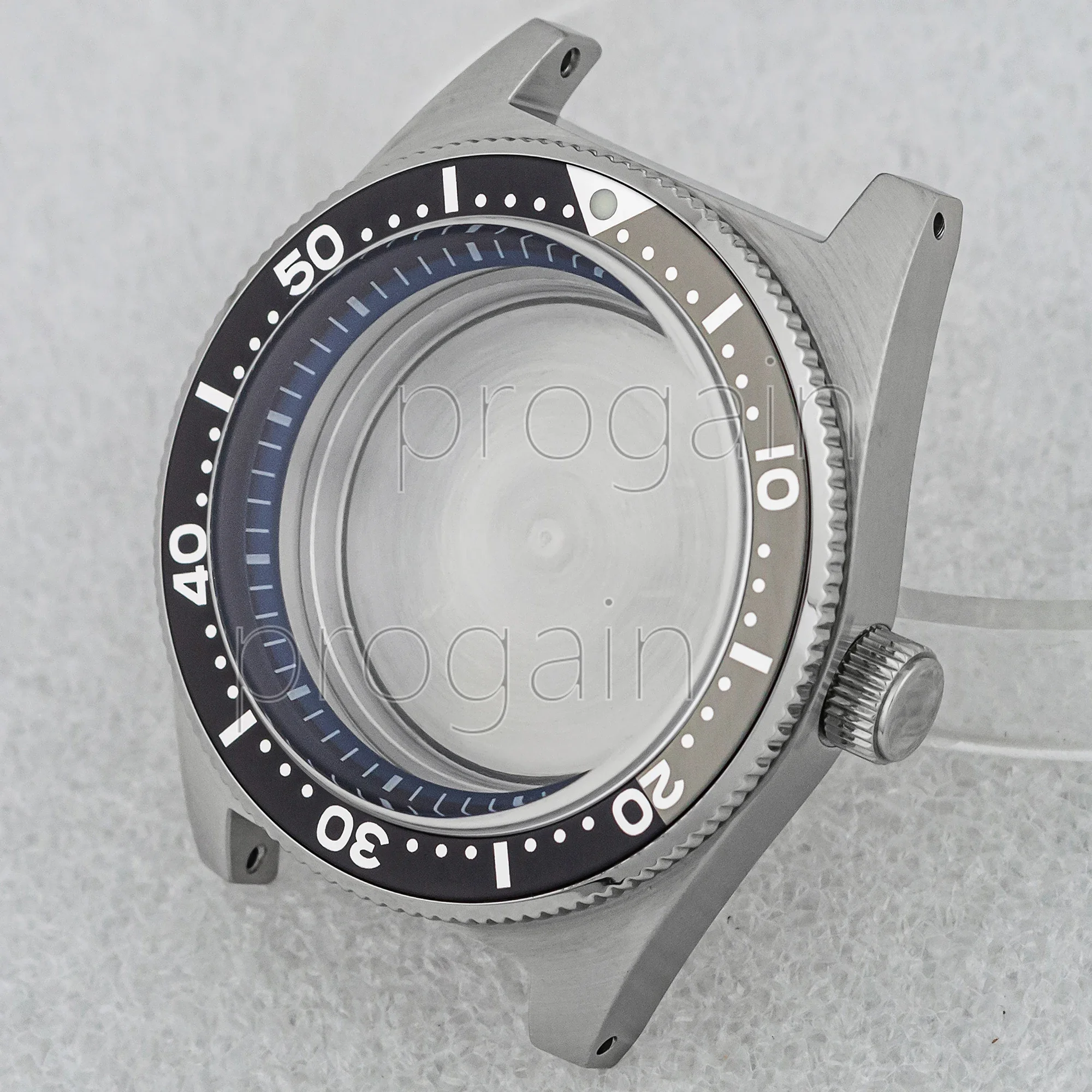 High Quality 40mm Stainless Steel Watchcase Domed Sapphire Glass fit NH35A NH36A 300M Waterproof Diving watch parts accessories