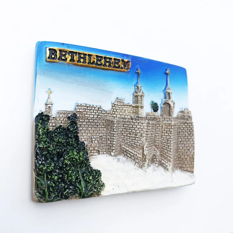 Fridge magnet Bertram Scenic Spots Landmark Resin Refrigerator Magnet Message Sticker Tourism Souvenir Crafts Gift