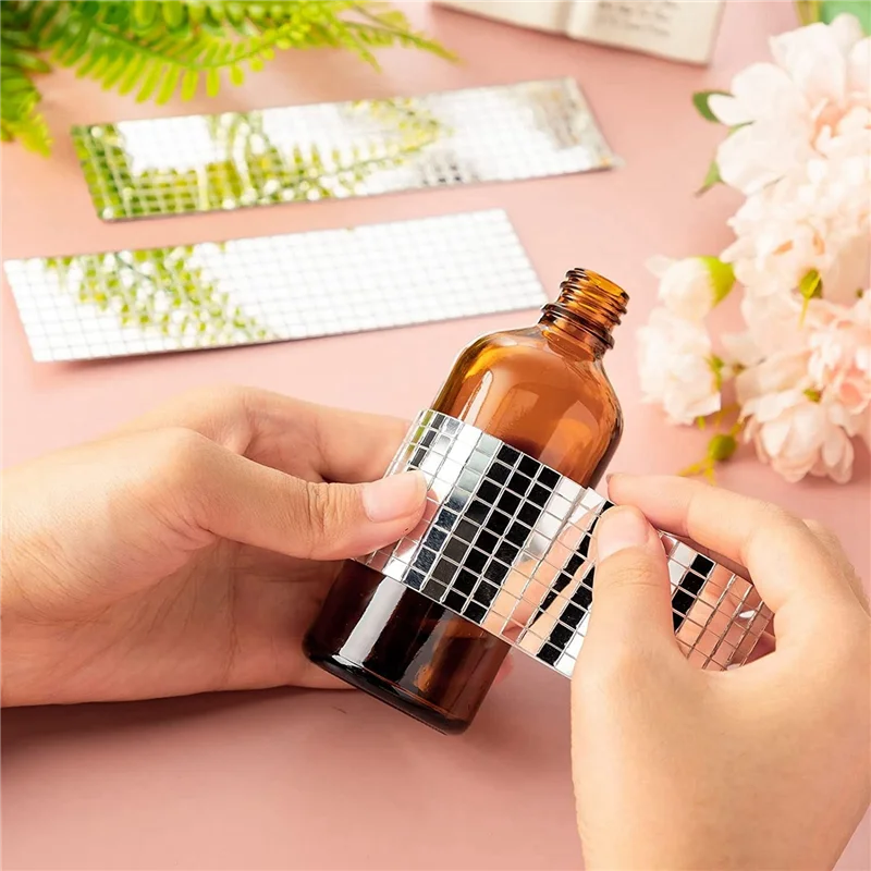 

Most-24000 шт. самоклеящаяся мозаичная плитка, маленькая зеркальная мозаичная плитка, мозаичная плитка, квадратная зеркальная мозаика, наклейки для рукоделия, декора