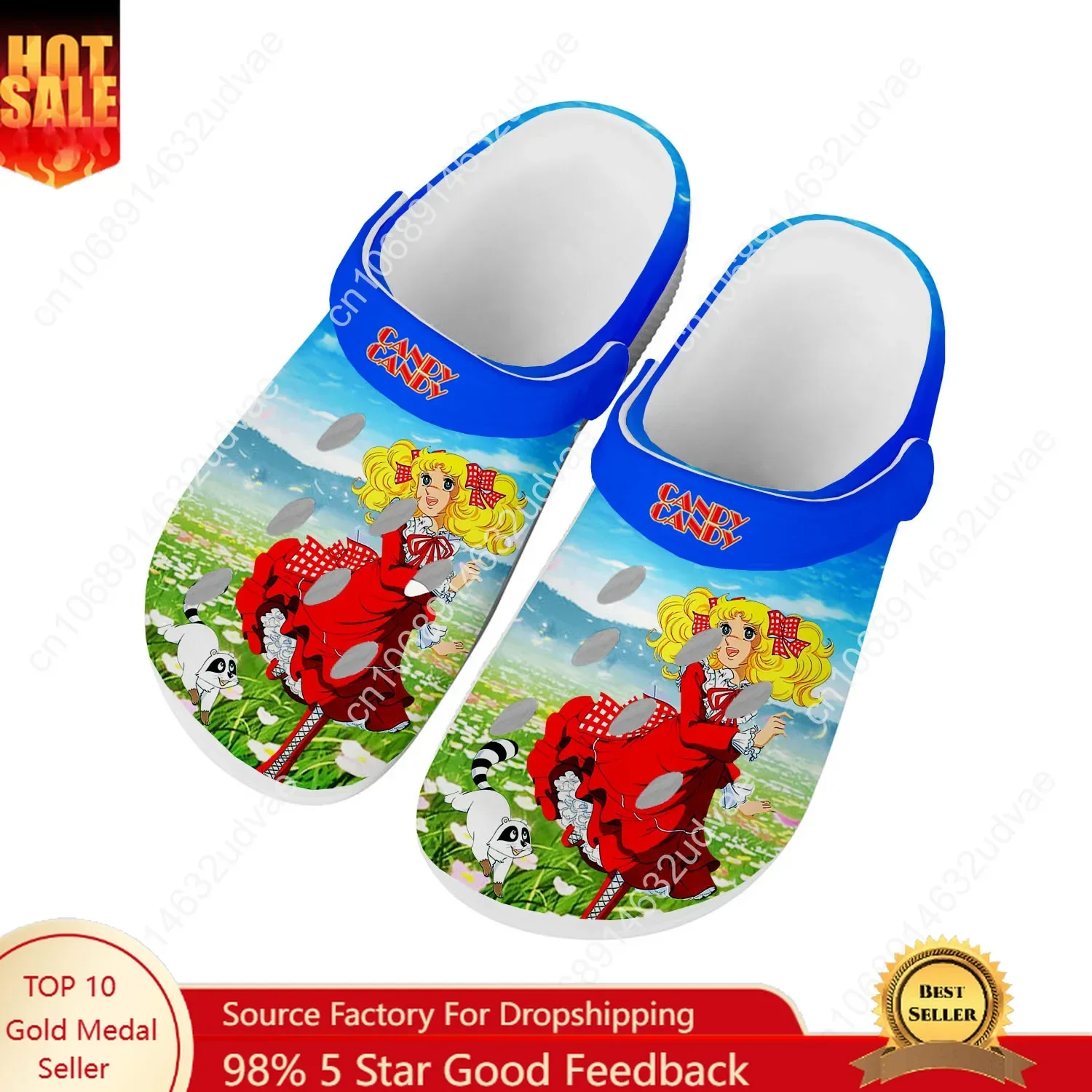 

Candy Candy Water Shoes Mens Womens Comfortable Fashion Home Garden Clogs Customizd Sandals Beach Breathable Hole Slippers