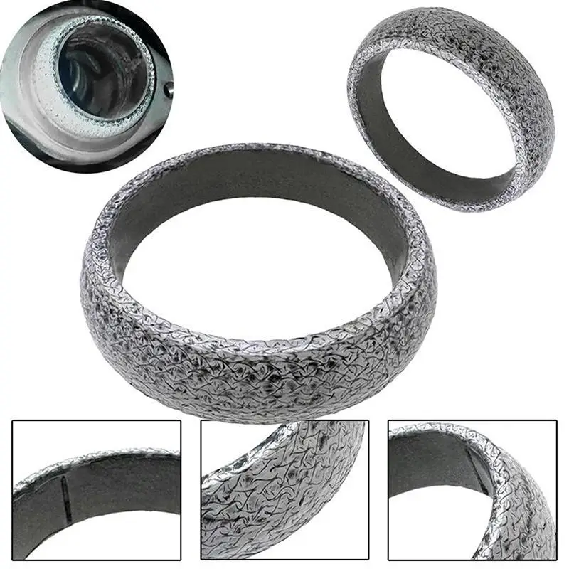 Universal High Temperature Exhaust Donut Gasket Ring Shape Exhaust Pipe Flange Seal Gasket Muffler Replacement Parts