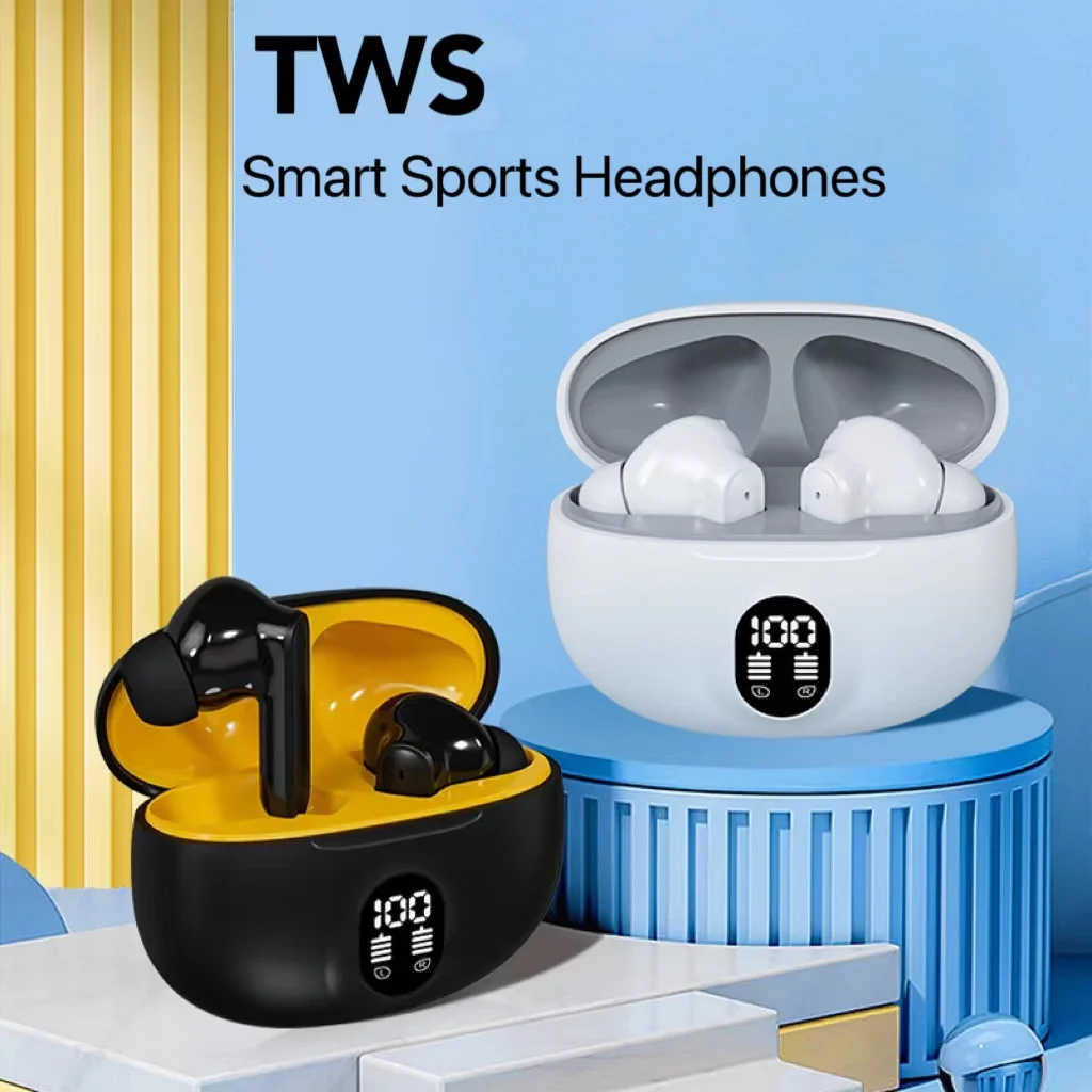 2024 Latest Wireless Earbuds, Tws Earphones, Binaural Stereo, Bass Noise Reduction, Good Sound Quality, Touch Control, Earphones with Mikefeng Can Answer Calls