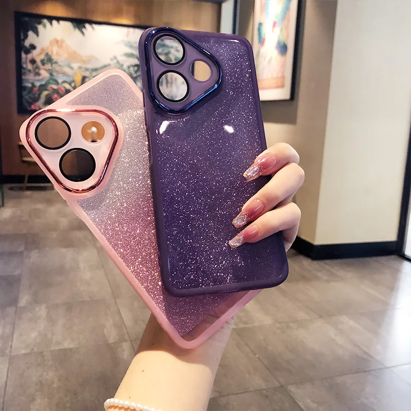 For Redmi 13 Case Luxury Bling Glitter Cover for Redmi NOTE 13 12 PRO PLUS 13C 13R Soft Silicone Clear Shockproof Cases Capa