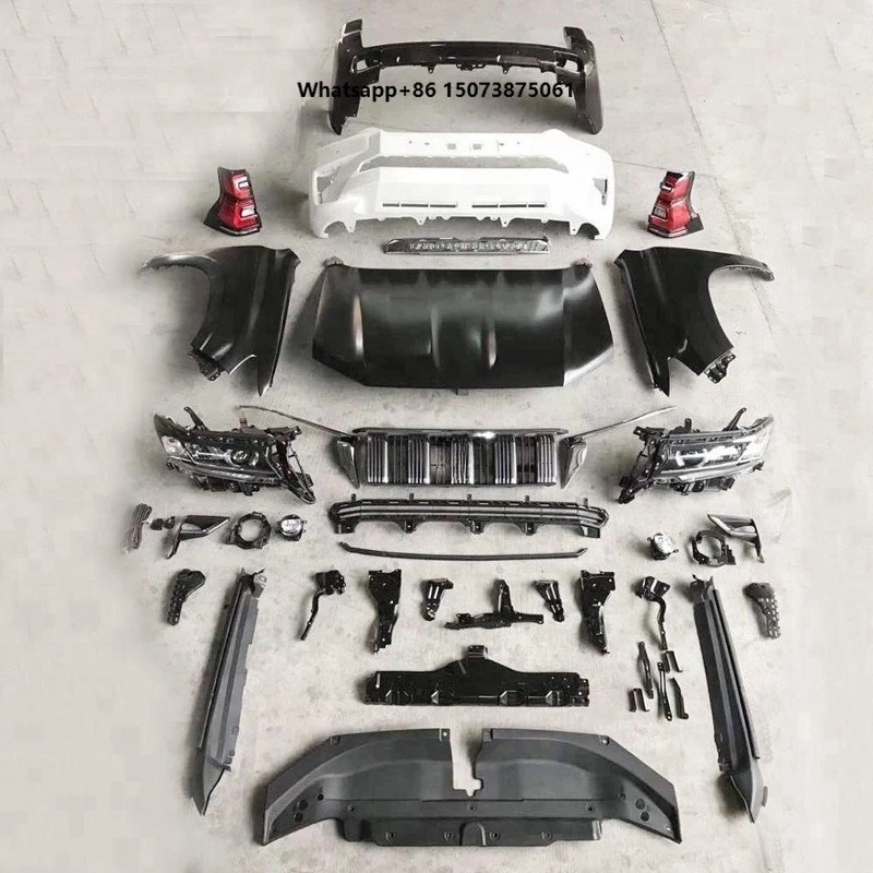 

Комплект для рестайлинга Maictop: бамперы и обвесы для обновления Land Cruiser Prado FJ150 GRJ150 2010-2017 до версии 2018 года