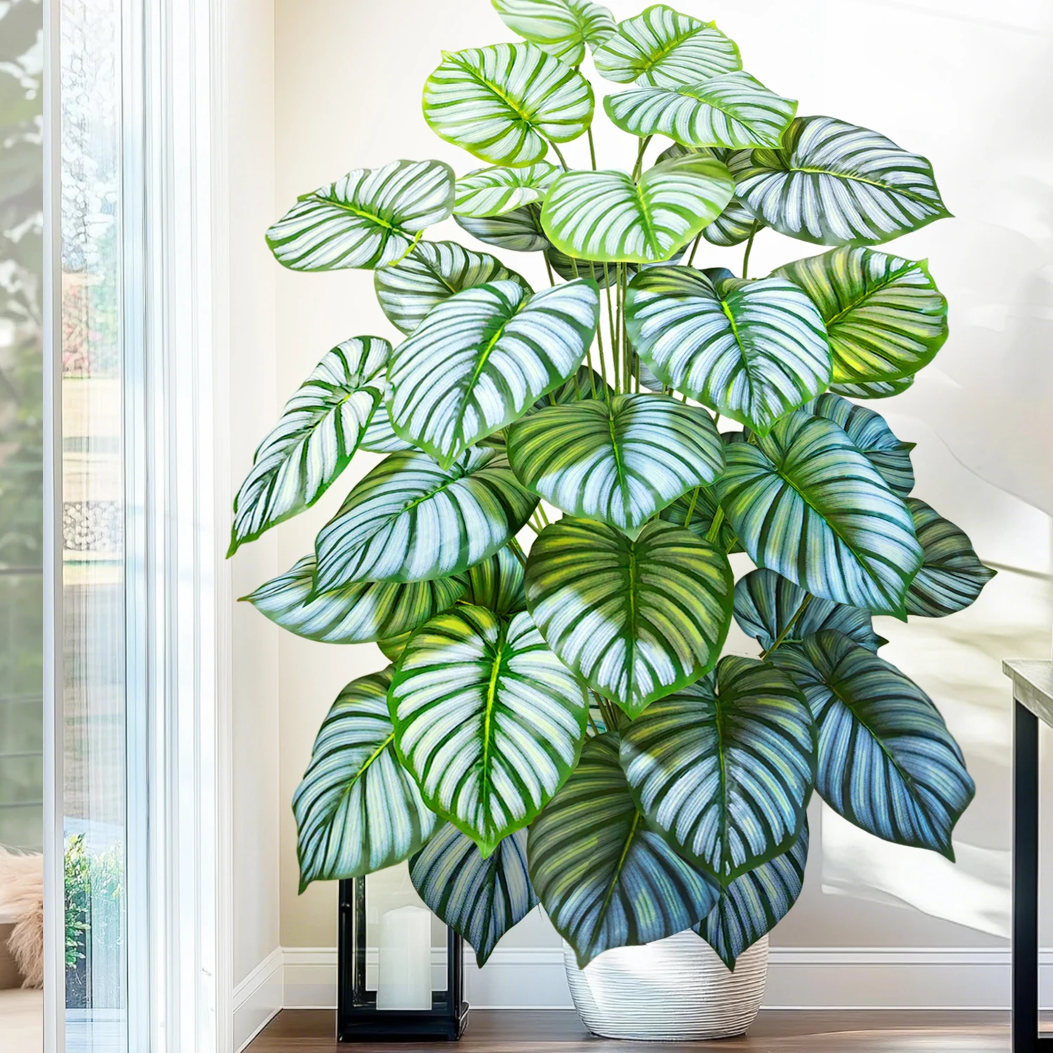 60-103 cm artificielle Monstera deliciosa Pothos Alocasia feuille fausse plante ornementale festive décoration de bureau à domicile