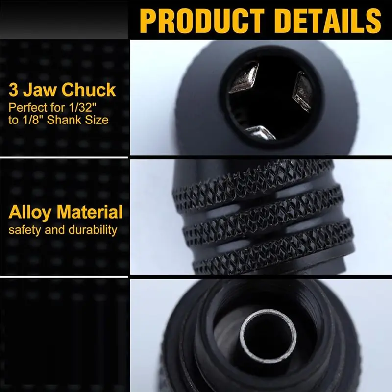 A67P-15PCS Drill Chuck Collet Set Rotary Collet Nuts Set 0.5-3.2Mm Shank Replacement 4486 Rotary Tool Change Chuck Accessory