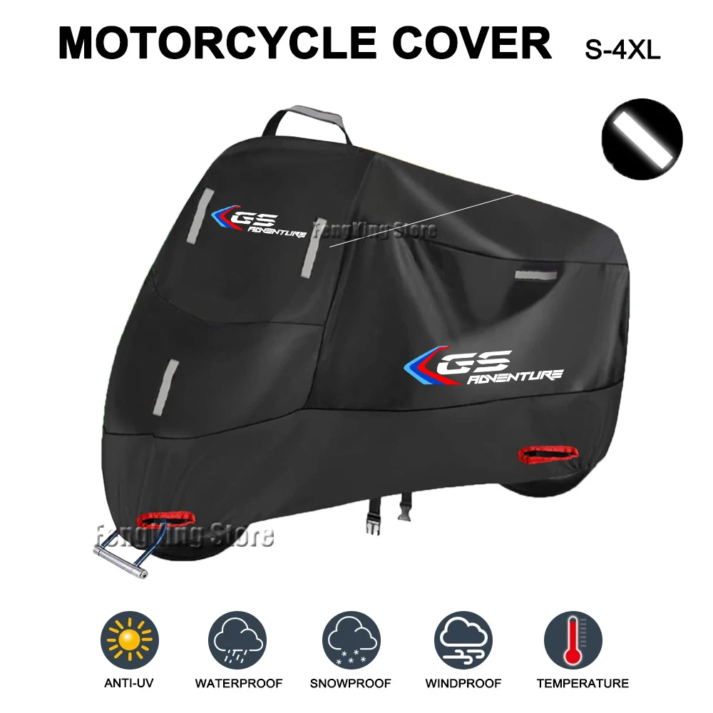 Motorcycle Cover Waterproof Outdoor Scooter UV Protector Rain Cover For BMW R 1200 GS LC R1200GS ADV Adventure