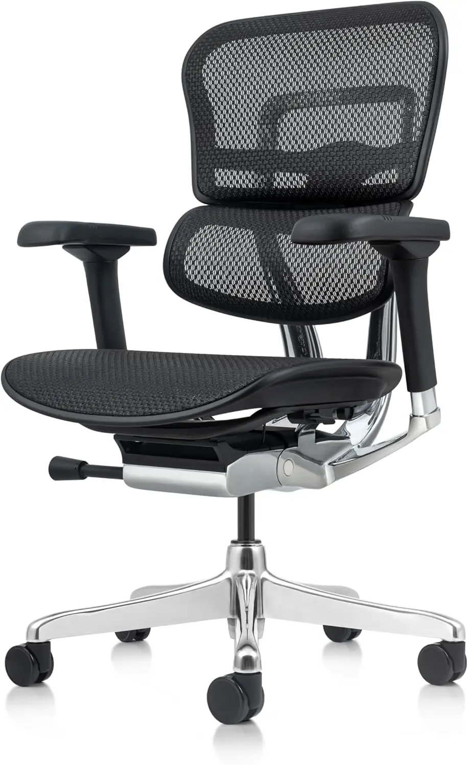 High Back Mesh Office Chair with Tilt Tension Control Tilt Lock Back Angle Back Height Synchro Tilt Seat Height Seat Depth Black