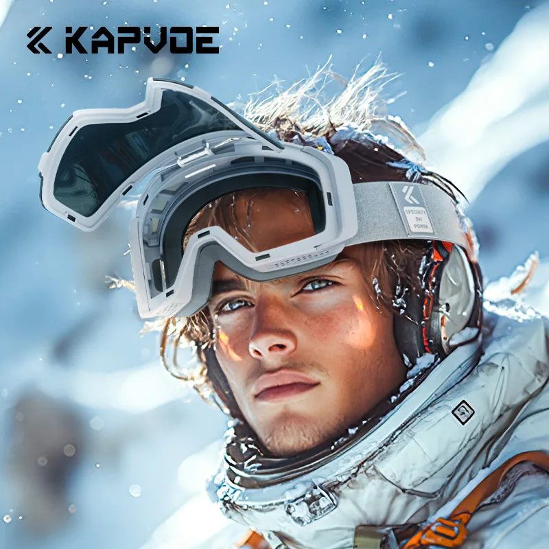 KAPVOE Ski Glasses Sports Snow Mountain Double Anti-Fog Glasses Winter Men Women Outdoor Ski Glasses Snowboarding Snow Skiing