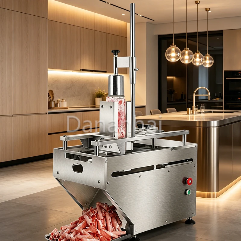 Commercial Frozen Meat Cutting Machine Beef And Lamb Roll Maker for Kitchen Restaurant Food Processor
