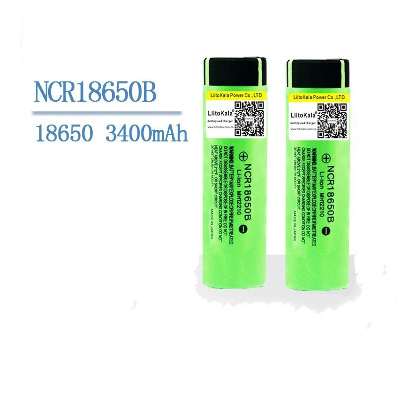 4pcs NCR18650B 3.7V 18650 3400mAh Lithium Battery Accessories